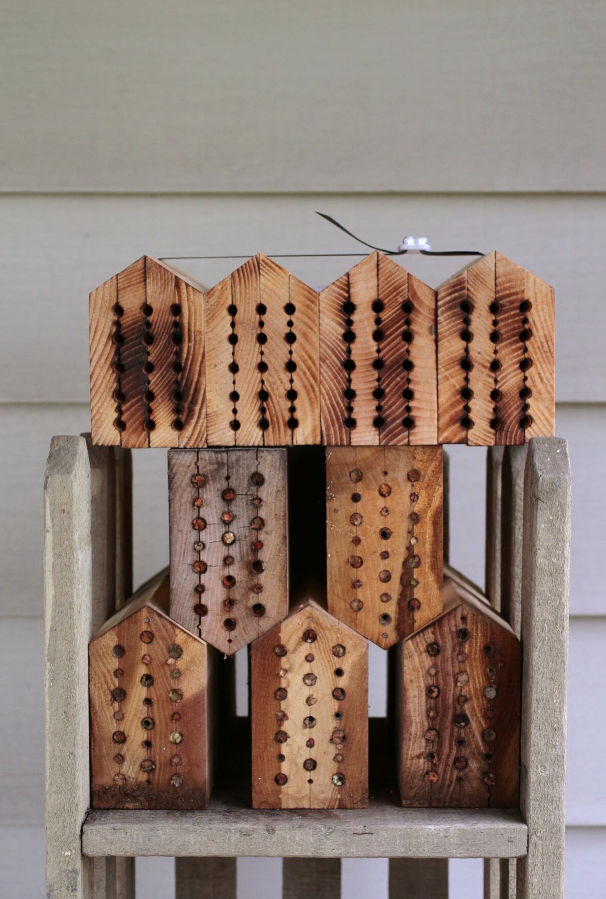Native beekeeper makes houses, keeps bees at home